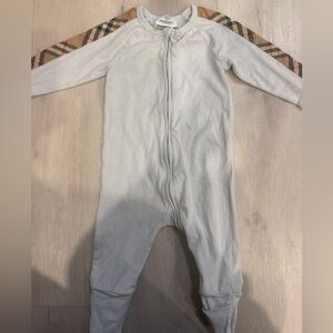 Burberry Baby Footie with logo